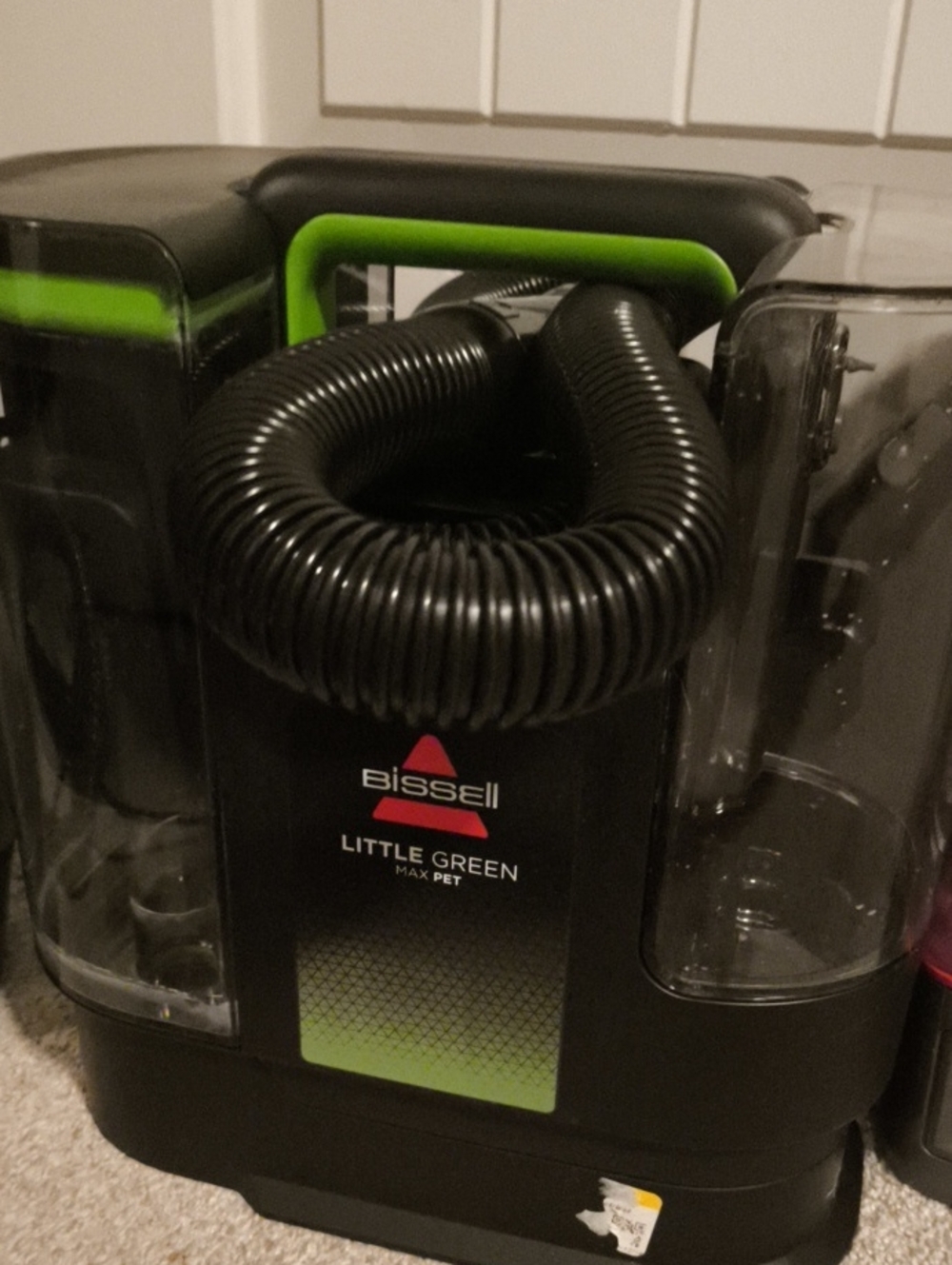 Bissell Little Green Max Pet Carpet Cleaner in Black and Green Accents